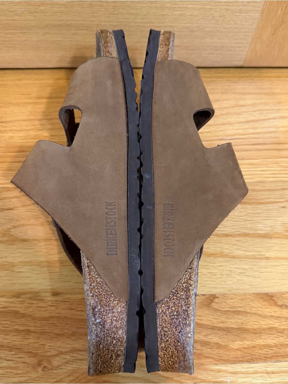 Birkenstock Arizona ran nubuck leather sandals with buckles - Picture 7 of 8